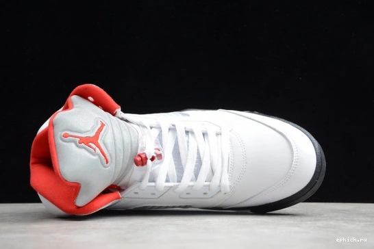 Cheap EP Fire  Jordan DA1911-102 5 (2020) Tongue Silver Red DA1911-102 Air Retro 0404